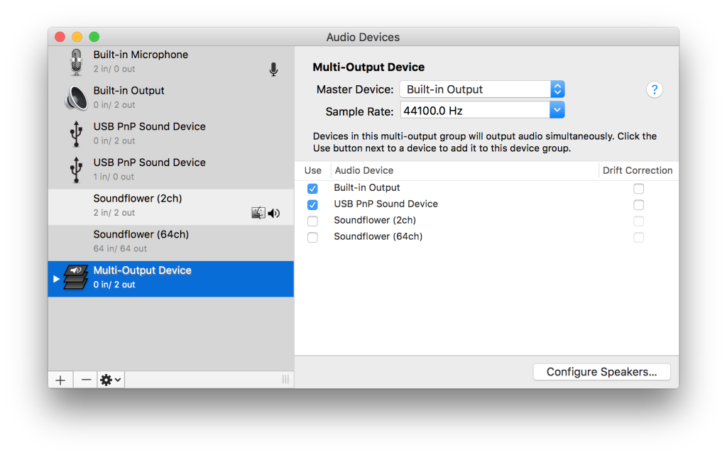 adobe connect osx and soundflower